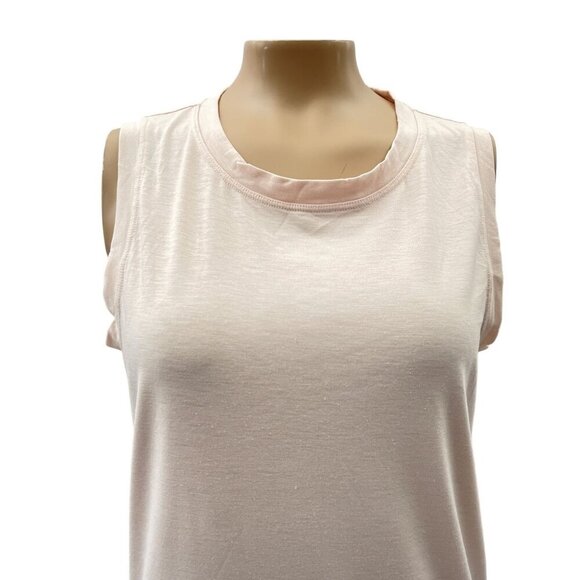 Athleta Sleeveless Tank Top Workout Gym Muscle Tee Stretch Beige‎ Womens XS - Picture 12 of 12